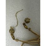 Gorgeous MUSADDILAL Hand Beaded Bag DrawString Purse white and gold Photo 7