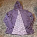 Back In The Saddle Purple Burnout Hoodie‎ Long Sleeve Lace Women's Size L Photo 5