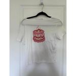Lisa Says Gah Alex Cake Baby Tee (Size XL • US 10) White Photo 2