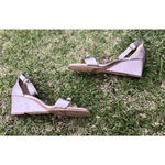 Altuzarra  Naturalizer Silver Ankle Strap Block Heels Womens Size 11 Formal Gala Photo 4