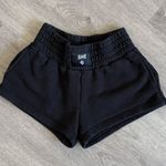 She & Sky Black High Waisted Cotton Shorts Photo 1