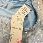 NWT MakeMeChic Sparkly Sequin Low Rise Micro Mini Skirt Y2K Rave XS Blue Photo 7