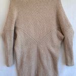 Aerie Taupe Beige Chunky Knit Open Front Cardigan Sweater Longline Oversized XS Photo 3