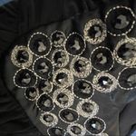 Soprano  Black sleeveless dress with embellished V neck Photo 8