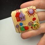 Girl In Wheelchair Bus Stop Signed Little People Pins By Lucinda Brooch Pin Photo 12