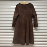 Vintage Loch Lomond Alexandria Scotland Antartex Sheepskin Jacket Size 12 Brown Photo 2