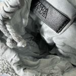 ZARA NWT Mini Crossbody Purse Gray Floral Crochet Bohemian Cottagecore Artisan Photo 3