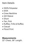 Daniel Rainn DR2 Pink Floral Off Shoulder Short Sleeve Mini Dress Womens XS Smocked Boho Photo 2