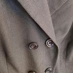 Sharagano  Suits Black with White Dots Double Breasted Blazer Size‎ 18W Photo 3