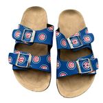 Fanatics Chicago Cubs Women's Mini Print Double Buckle Sandal 5/6 Photo 1