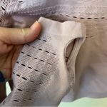 None Seamless cropped yoga top, blush pink, stretchy, long sleeve w. thumbholes, S Photo 5