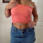Wild Fable Ruched pinky coral bandeau strapless top from  Photo 2
