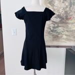 Gap  Button-Front Flare Dress in Black Size XS $70 Photo 4