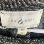 Lou & grey  Gray Striped Dropwaist Long Sleeve Mini Dress Photo 2