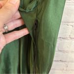 ZARA New Satin Effect green midi slip dress draped Small rich aesthetic night ou Photo 9