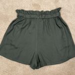 Hollister Ultra High Rise 100% Viscose Summer Green Shorts Tie Waist Women XS Photo 2