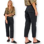 Nili Lotan Luna Pants Drop Crotch Elastic Waist Casablanca Trousers Sz XS Blue Photo 2