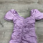 Anthropologie HUTCH x  Wren Mini Dress Lilac Ruched Pastel Dress Photo 5