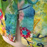 John Mark  Colorful Floral Embroidered Kimono Petite Jacket Photo 12