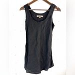 Flax  S Black Linen Tank Top -Petite Photo 5