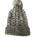 Gertex Unisex Cable Knit Pompon Gray Knit Beanie Cap Hat Photo 3