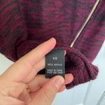 Iz Byer iZ‎ Byer women’s maroon thick knit cowl neck zip sweater XS Photo 5