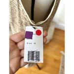 NWT Lafayette 148 Beige Cream Tweed Sleeveless V Photo 3