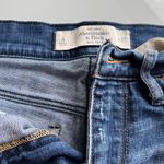 Abercrombie & Fitch Mid Rise Ripped Jean Shorts Photo 6