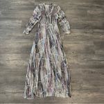 Ba&sh Santana Metallic Printed Maxi Dress Photo 7