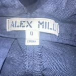 Alex‎ Mill Linen Cotton Blend Navy High Rise Boy Shorts EUC Size 0 Blue Photo 6