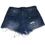 Forever 21 Forever 21Size S Shorts Jean Distressed Blue Denim Cut Off Festival Beach Vacay Photo 2