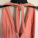 Cupshe Women’s‎  Peach Black White Stripe One-piece Swimsuit Size Large NEW Photo 8