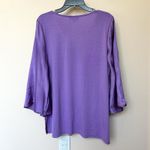 Diane Gilman  Top Women’s Lg Pullover Tired Purple Party Lagen Photo 2