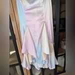 Free People  fairy mini dress satin pastel soft flutter lover ruffles  intimately Photo 7