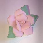 Vintage Delicate Bone China Flower Boho Brooch Shoulder Pin Photo 2