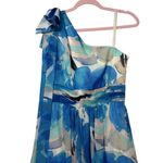 Eliza J NWT Women's Floral-Print Bow-Tie One-Shoulder Gown Photo 4