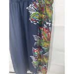 Lace & Mesh Maxi Plus Size 4X Navy Blue Dress Artsy Art To Wear Preppy Glam Photo 6