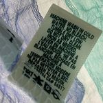 Bella Dahl Women's Tie Front V-neck Striped Top Size L Green White Blue Photo 7