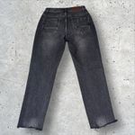 One Teaspoon One X High Waist Awesome Baggies Black Distressed Jeans Sz 28 Photo 6