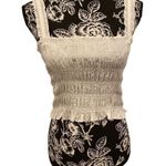 French Connection Nwt Cropped Linen Tank Top Cami Beach Coastal Photo 0