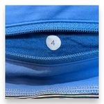 Lululemon  Crop Legging Womens 4 Black Blue Ruched Leg Zip Pocket 17" Photo 3
