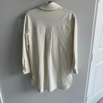 COS  Cream Button-Up Oversized Shirt Size XS Photo 7
