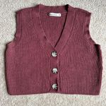 Moon & Madison Textured Knit Top in Dusty Rose Pink Size XS Photo 0