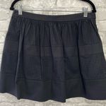 Robert Rodriguez  Black Perforated Mini Skirt Photo 0