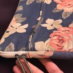 14 inch Floral Laptop Sleeve with front pocket Blue Photo 3