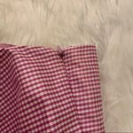 Tocca Strapless Silk Dress Pink White Gingham Size 0 Photo 5