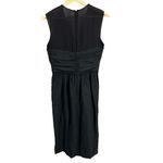 3.1 Phillip Lim  Cocktail Dress Black Silk Sleeveless Sheath Pleated‎ Bodice Sz 4 Photo 2