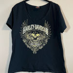 ✨ Harley Davidson Women’s Black Shirt Carroll Iowa XL Photo 0