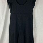Toad & Co Nena Heather Black Scoop Neck Cap Sleeve Dress Women Size S Photo 0