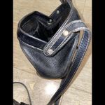Vtg Guy Laroche Paris shoulder Crossbody Leather Purse Black 9”x6”x4” Photo 10